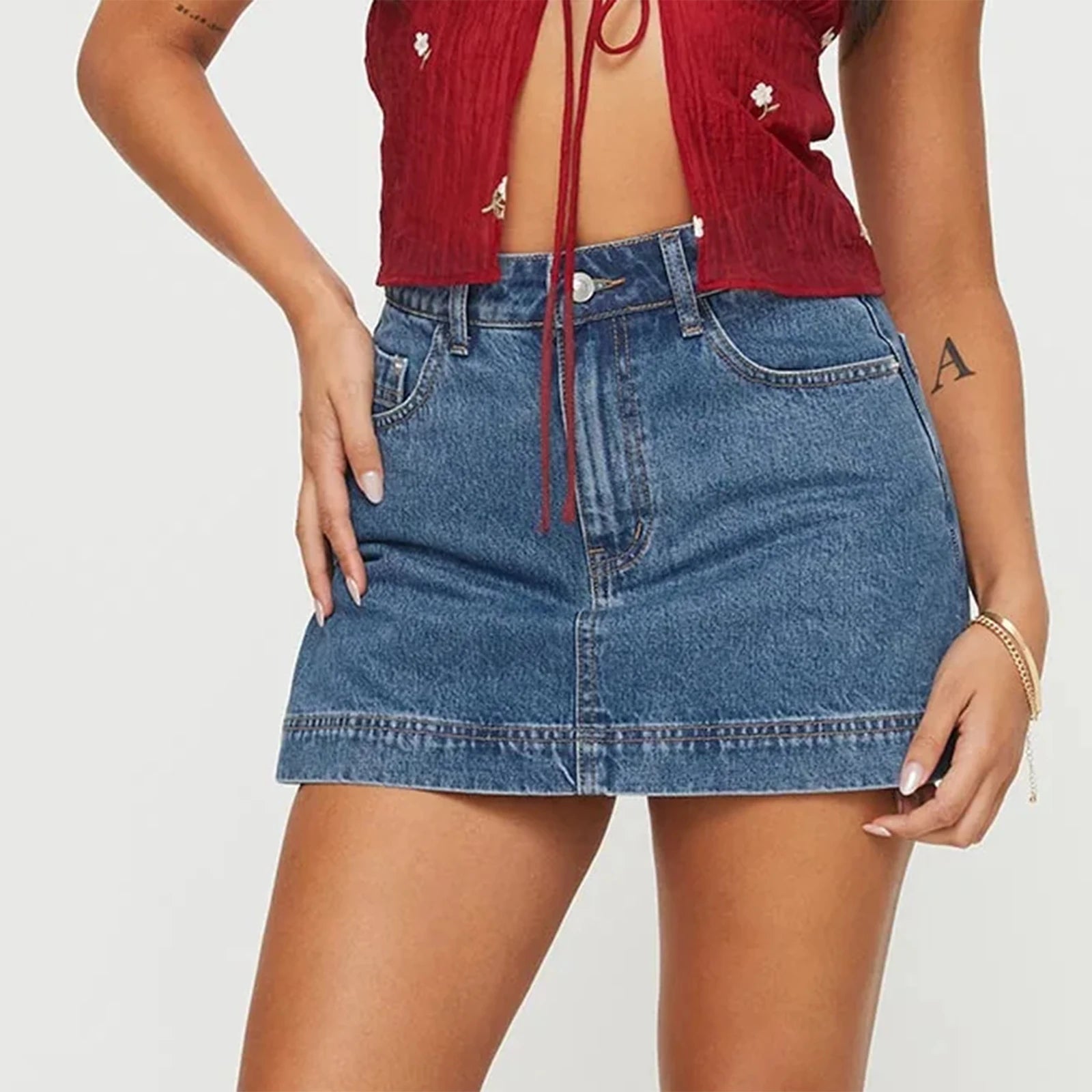 High Waist Denim Shorts