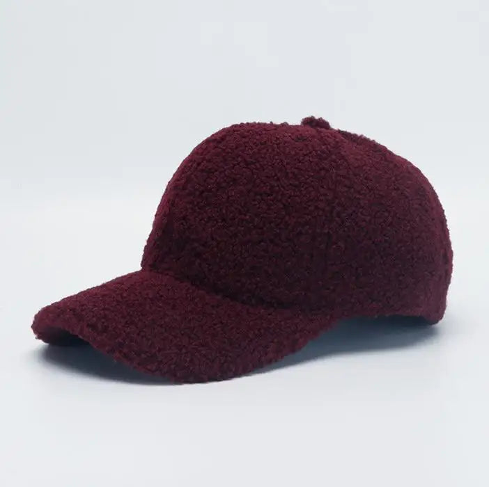 Lamb Wool Baseball Cap