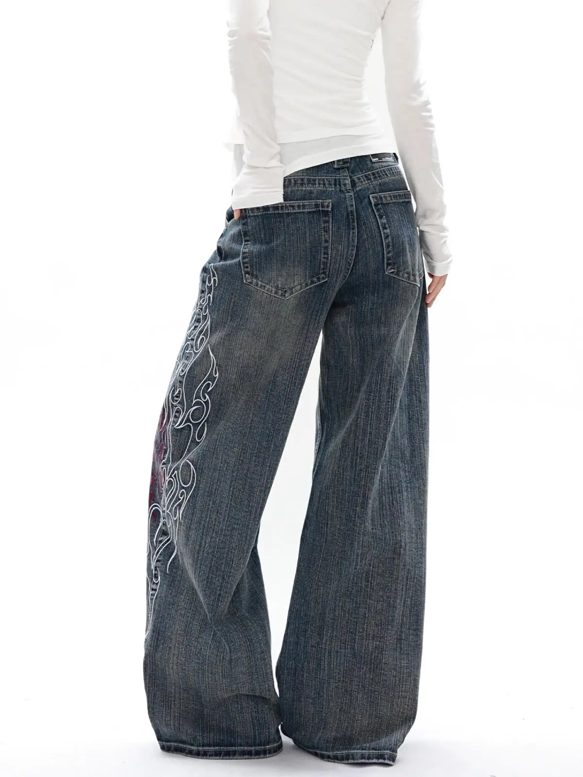 Women's Floral  Y2K Jeans