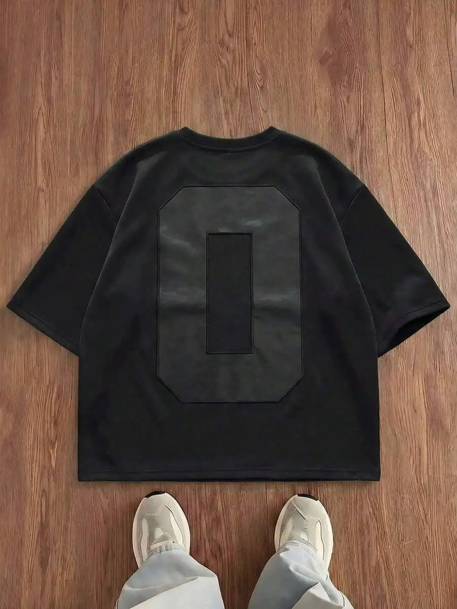 Men's Loose Numeric Patch T-Shirt