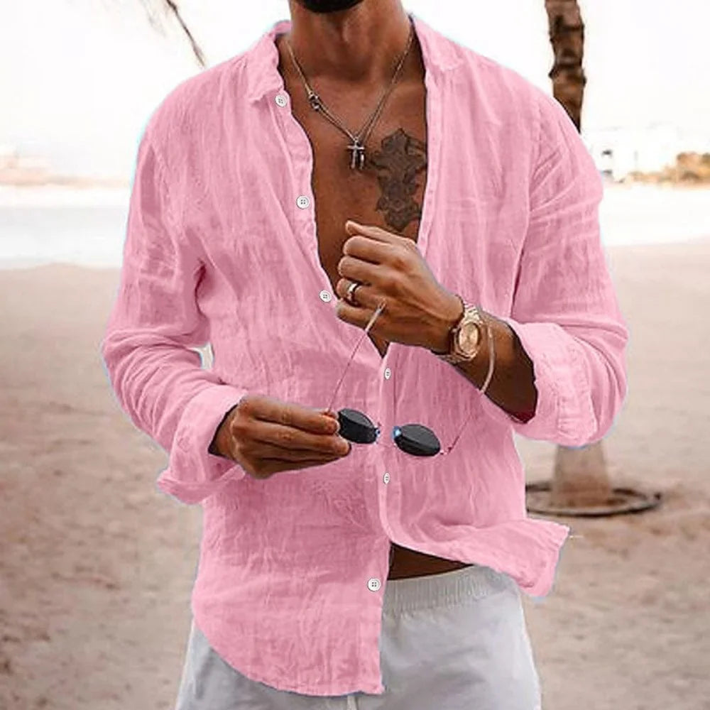 Men's Cotton Linen Shirt