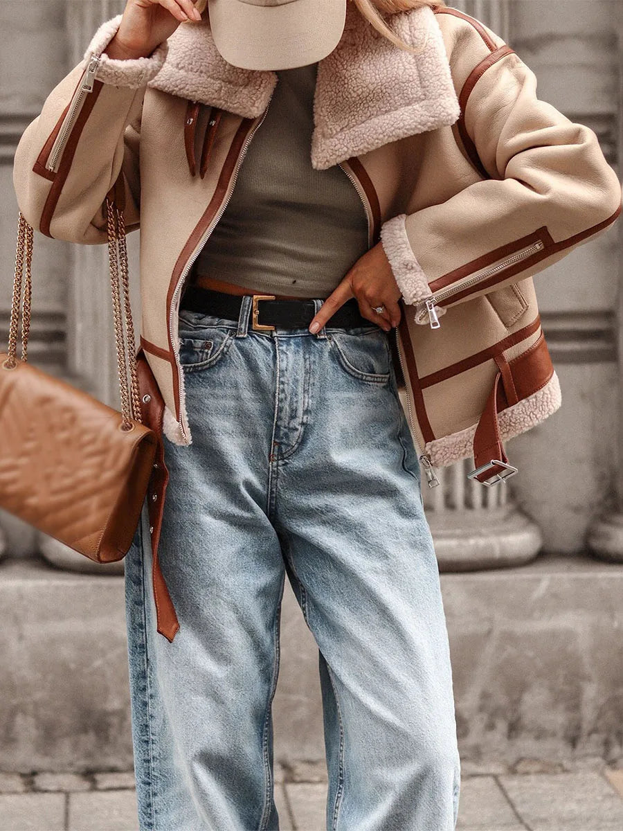 Women Patchwork Jacket