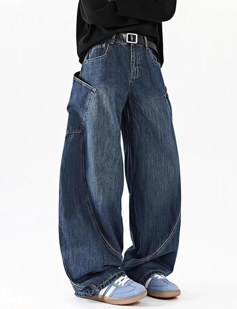 Wide-Cut Jeans