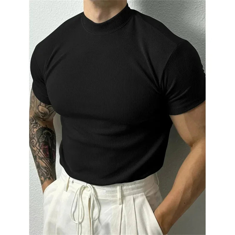 Elastic Stripe Men’s T-Shirt