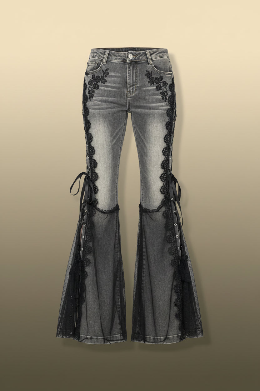 Women Low Rise Flare Bootcut Jeans