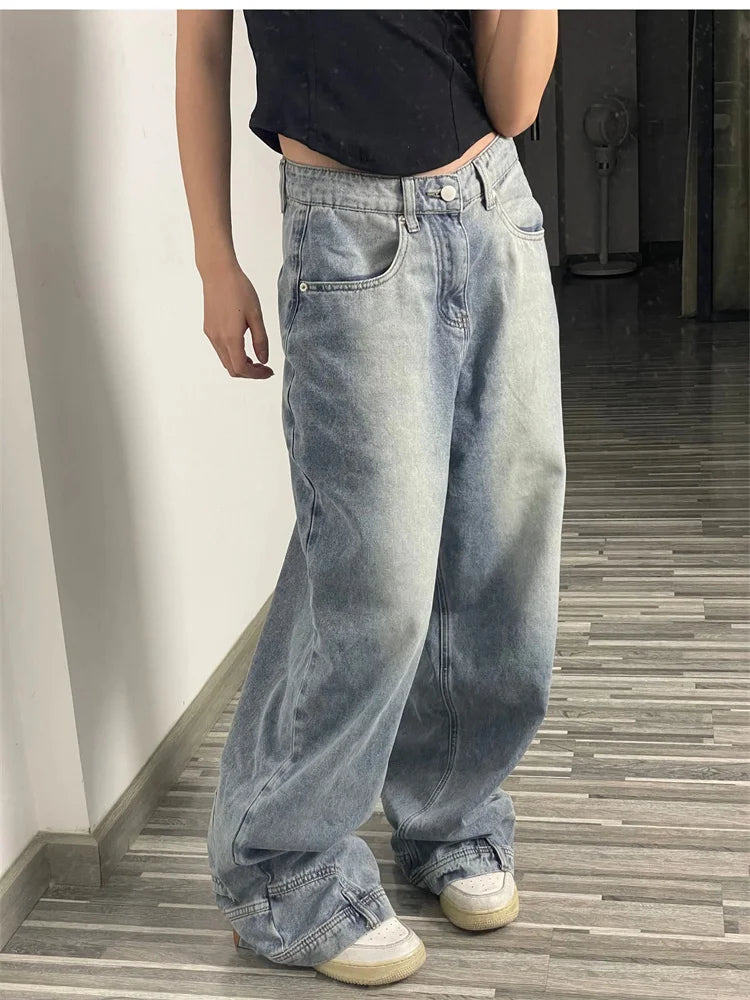 Women Retro Baggy Jeans
