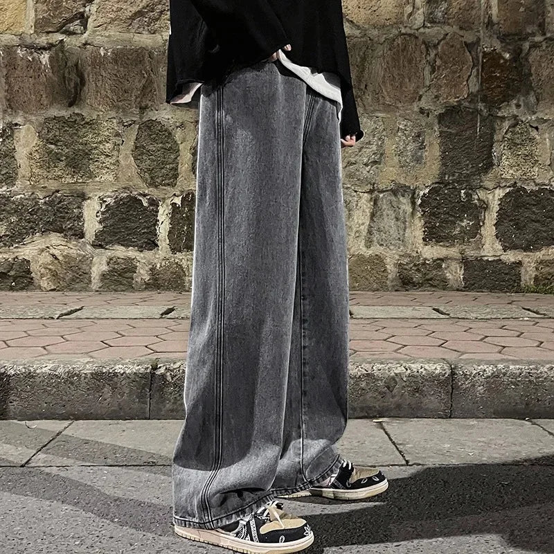 Straight-Leg High Street Pants