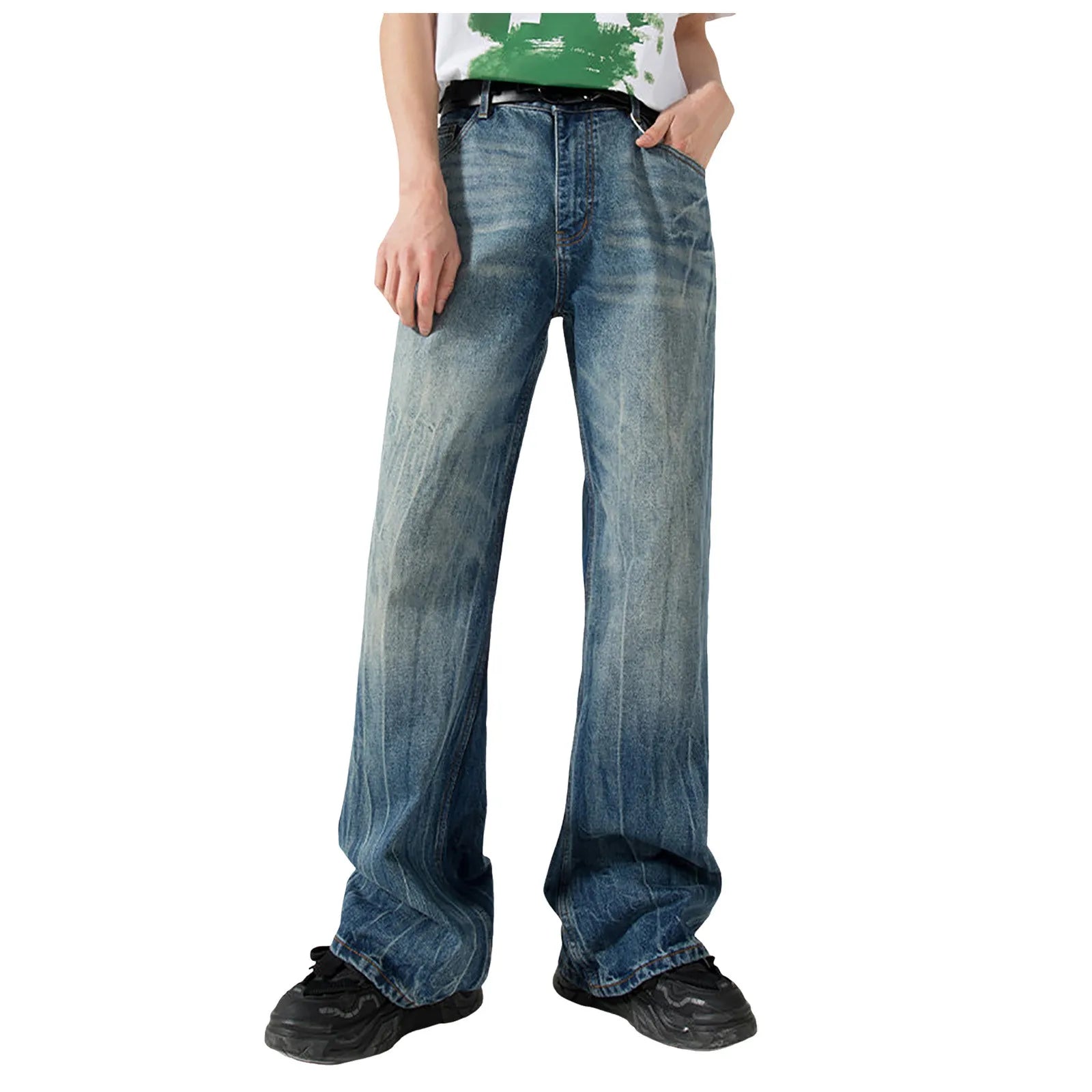 Retro Flared Denim Pants