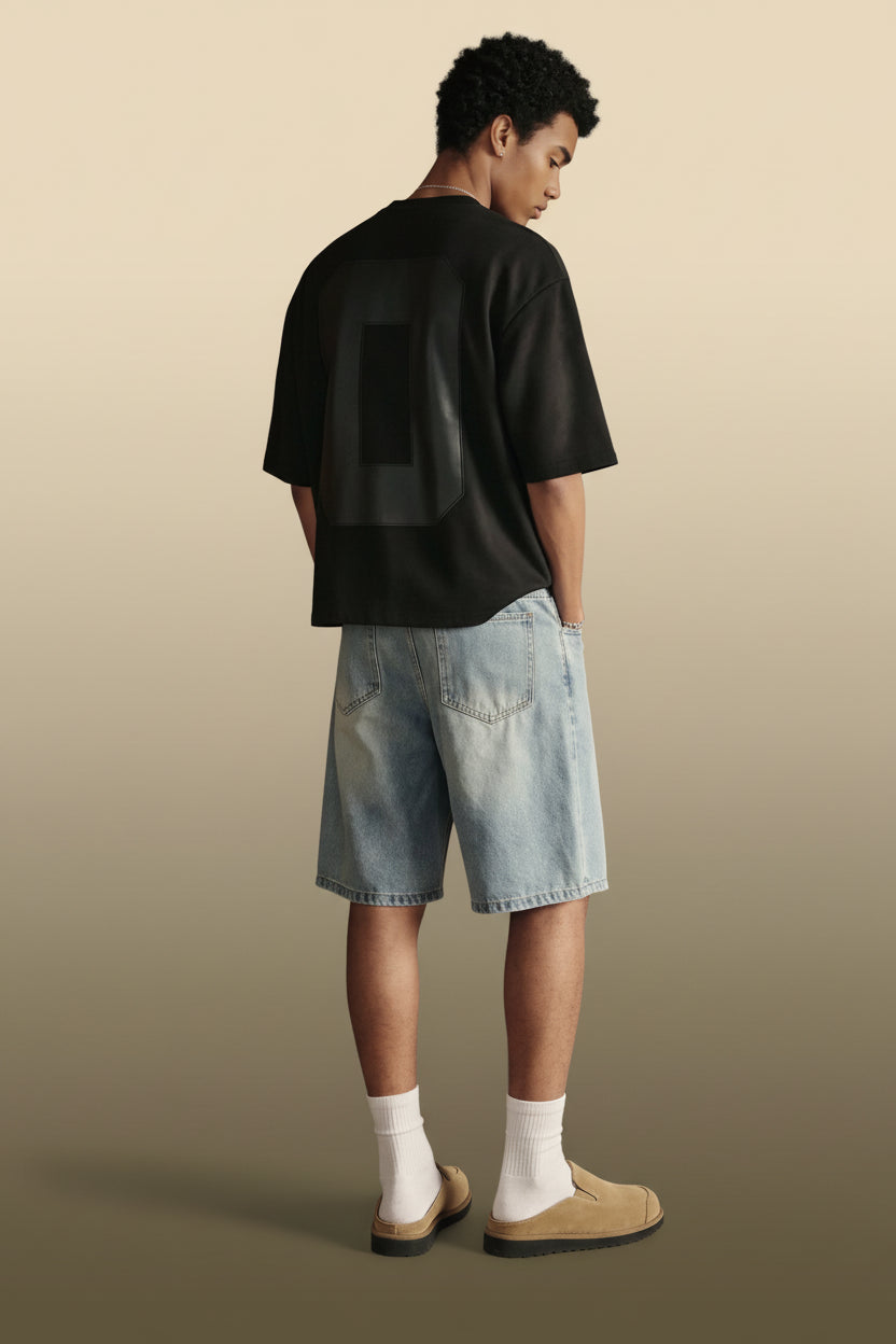 Men's Loose Numeric Patch T-Shirt