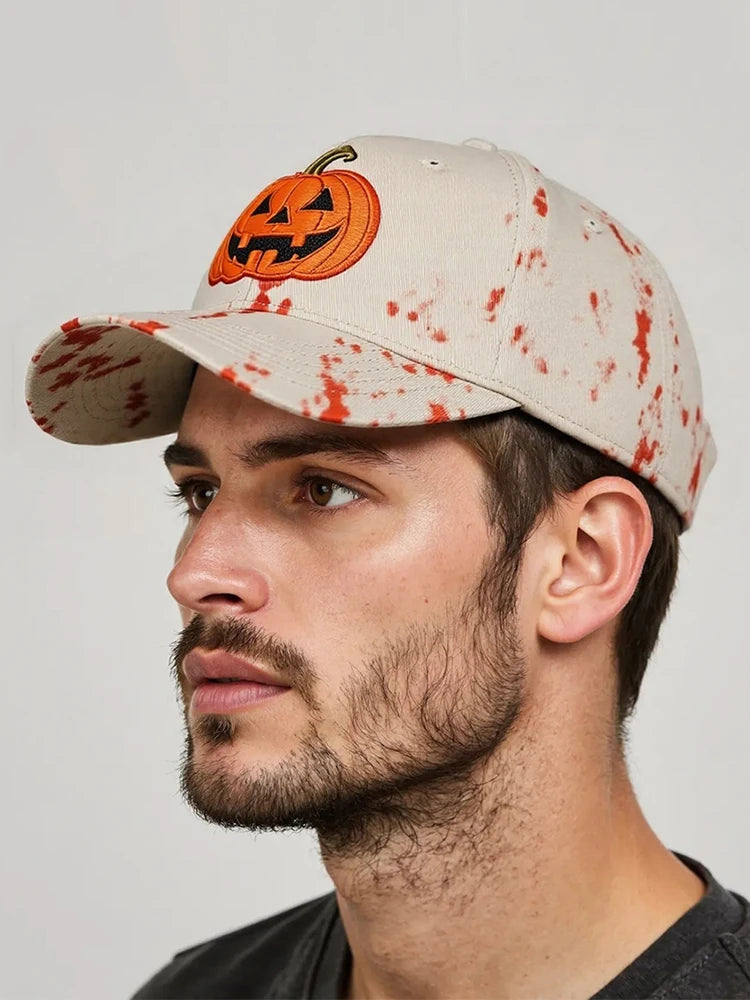 Pumpkin Embroidery Cap