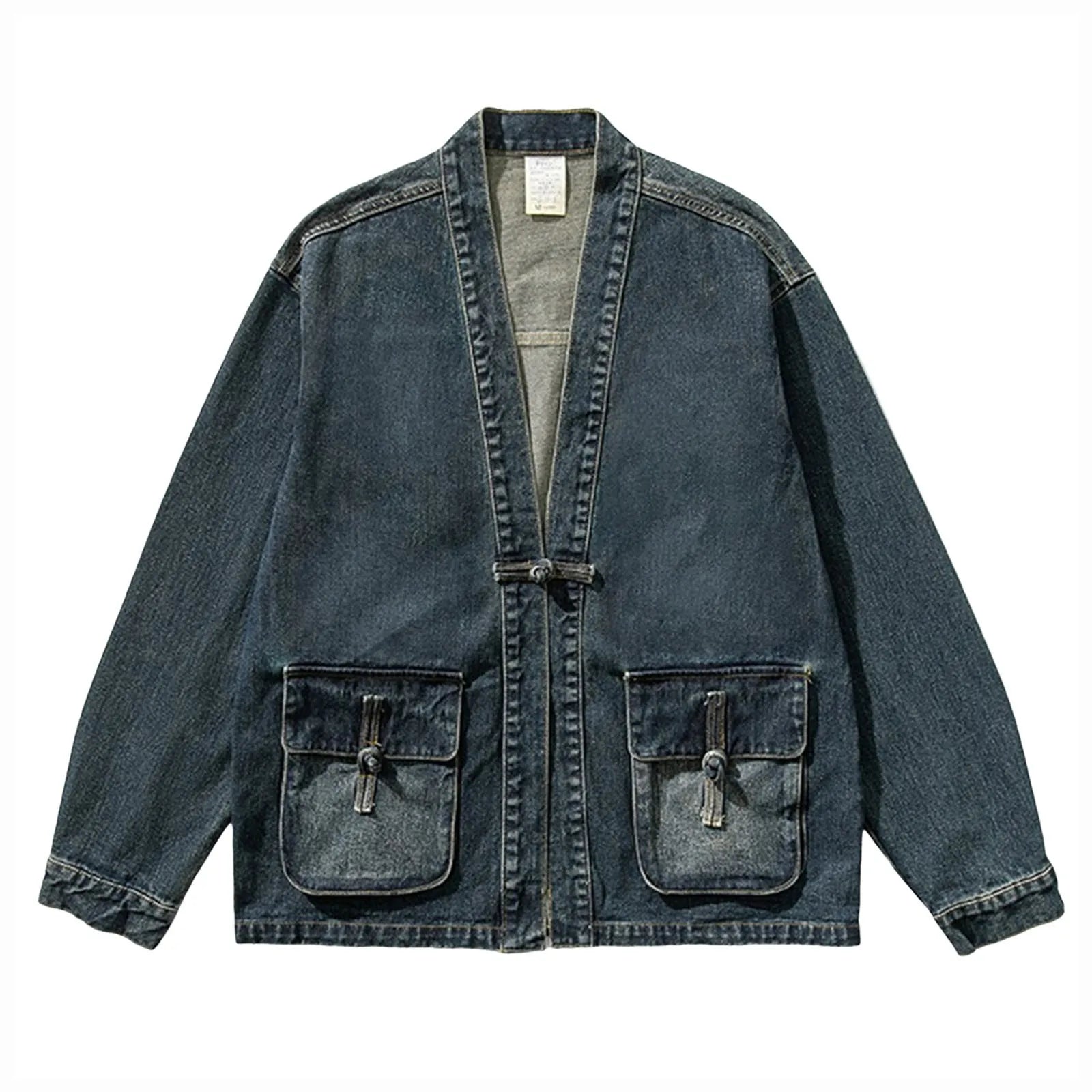 Vintage Denim Puff Jacket