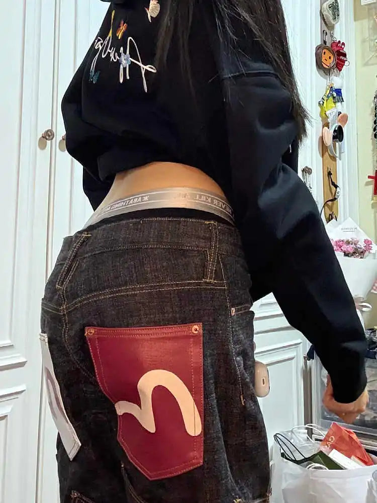 Women Y2K Baggy Cargo Jeans