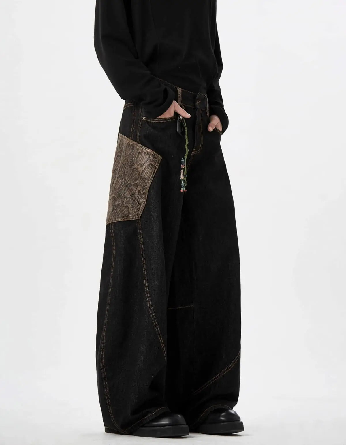Y2K baggy wide leg skater jeans