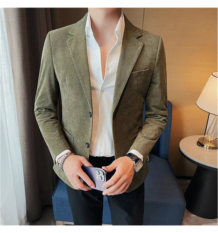 Men's Slim Corduroy Blazer