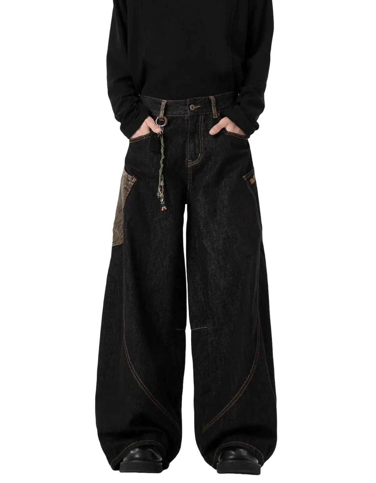 Y2K baggy wide leg skater jeans