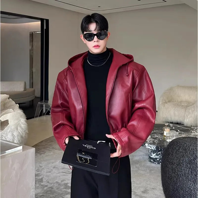 Men’s Black PU Jacket