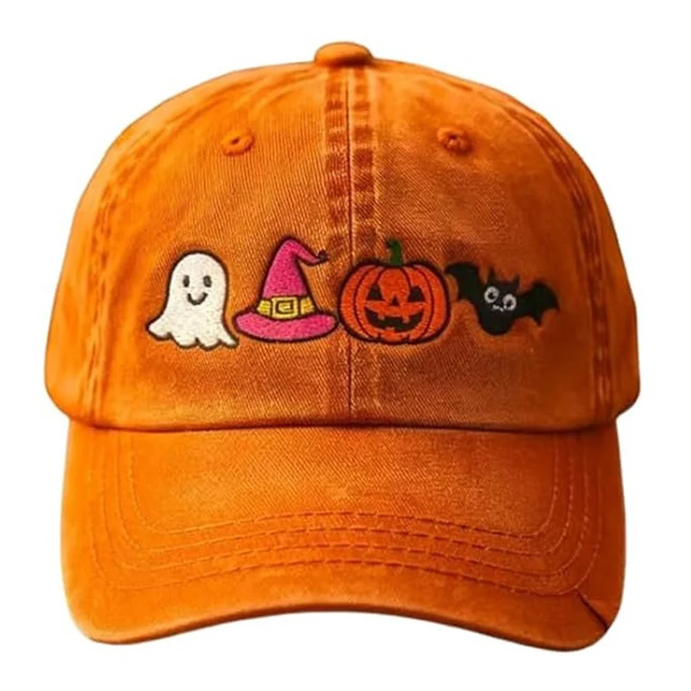 Pumpkin Embroidery Cap