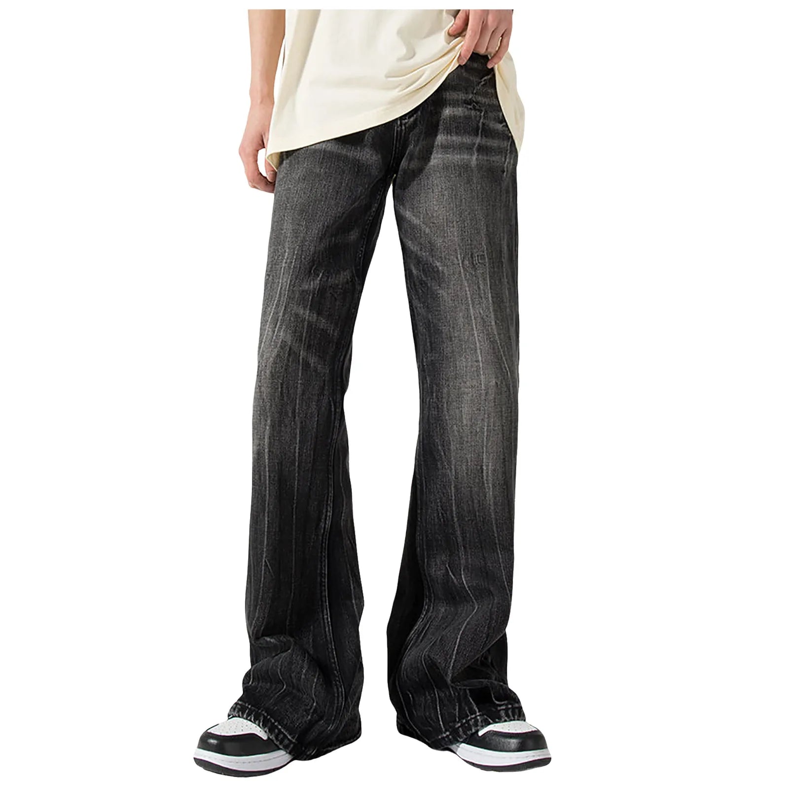 Retro Flared Denim Pants