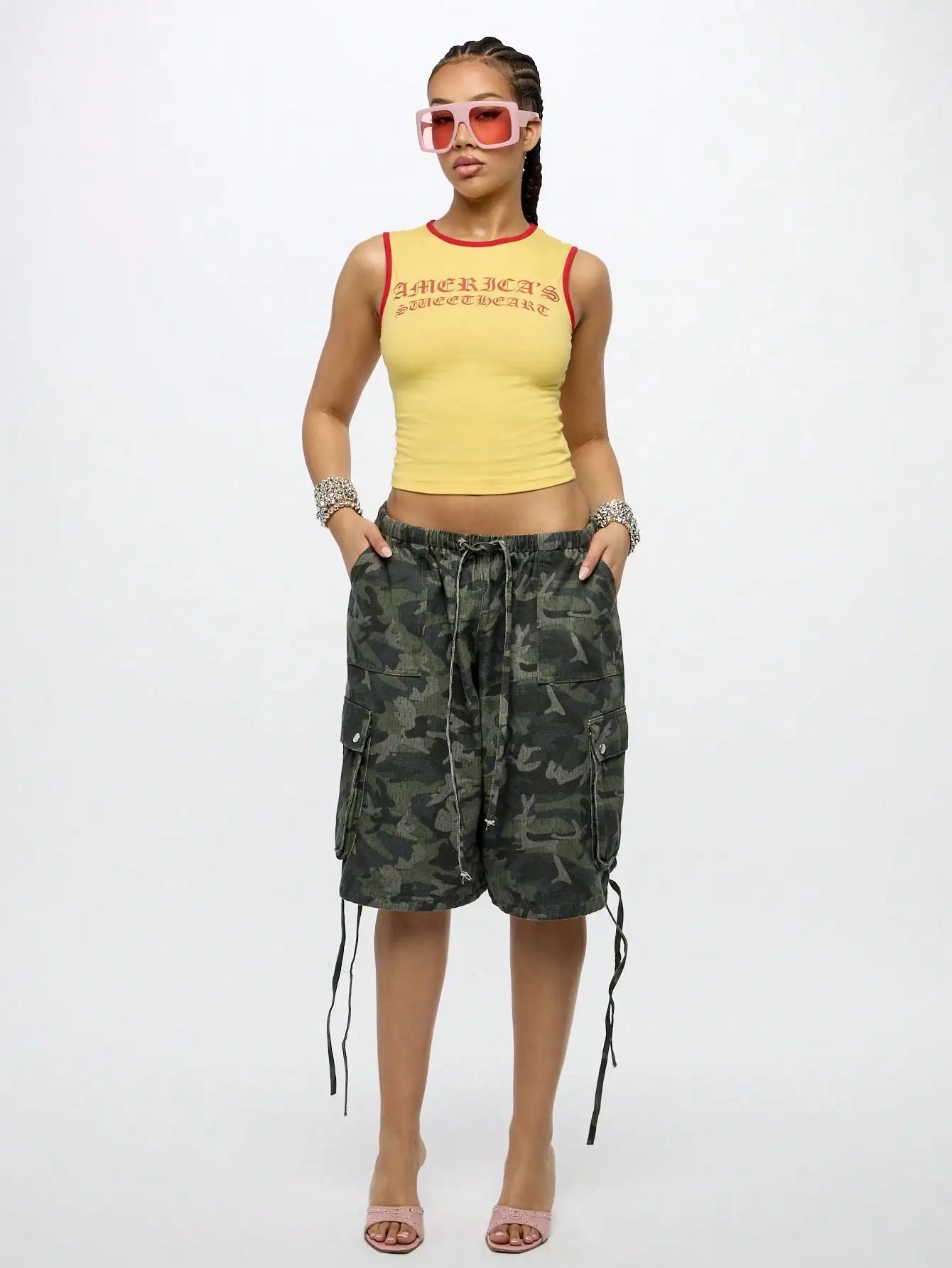 America's Y2K Crop Tank Top