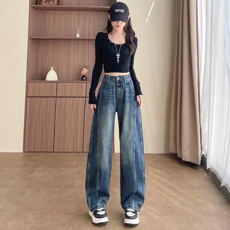 High-Rise Wide Leg Jeans