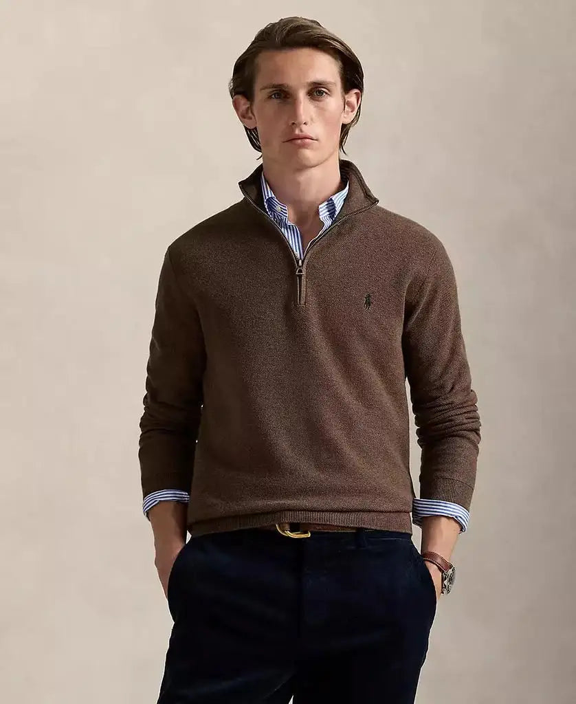 Mens Mesh Knit Sweater