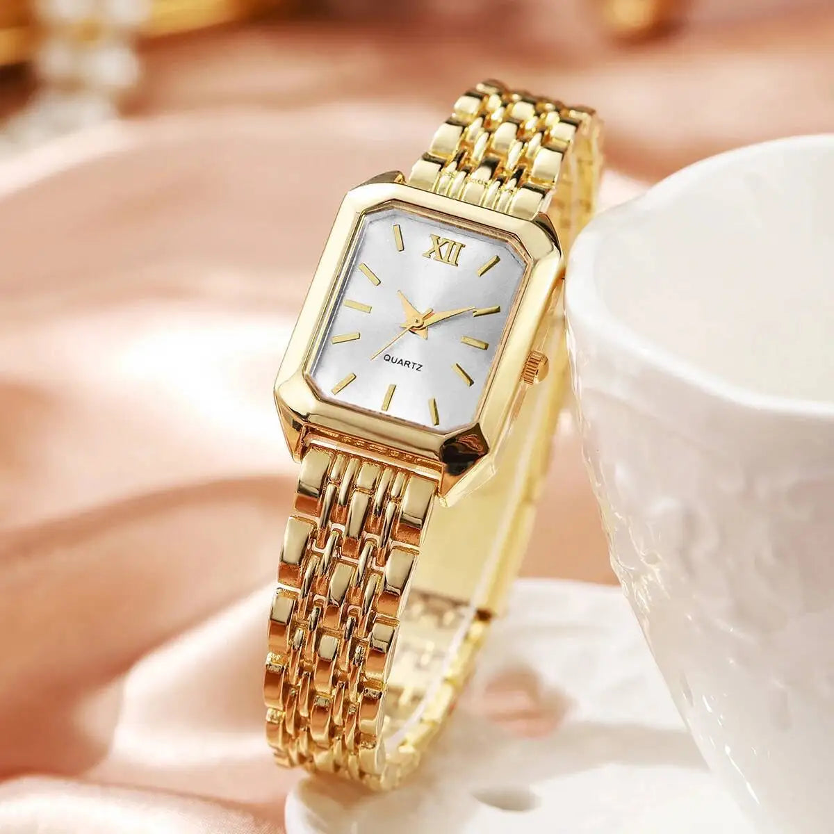 Elegant Rectangle Women’s Quartz Watch