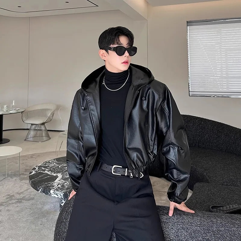 Men’s Black PU Jacket