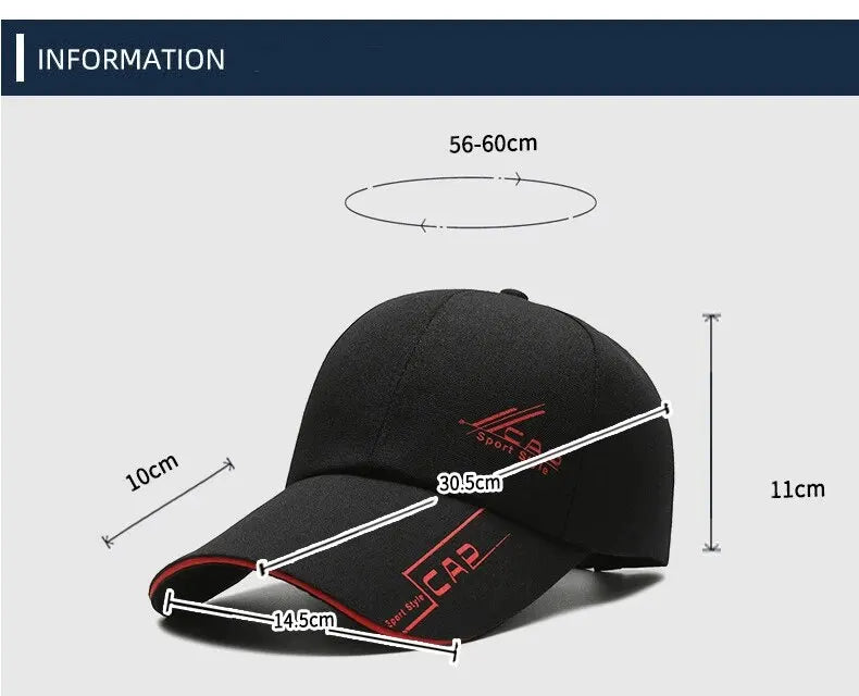 Long Brim Baseball Cap