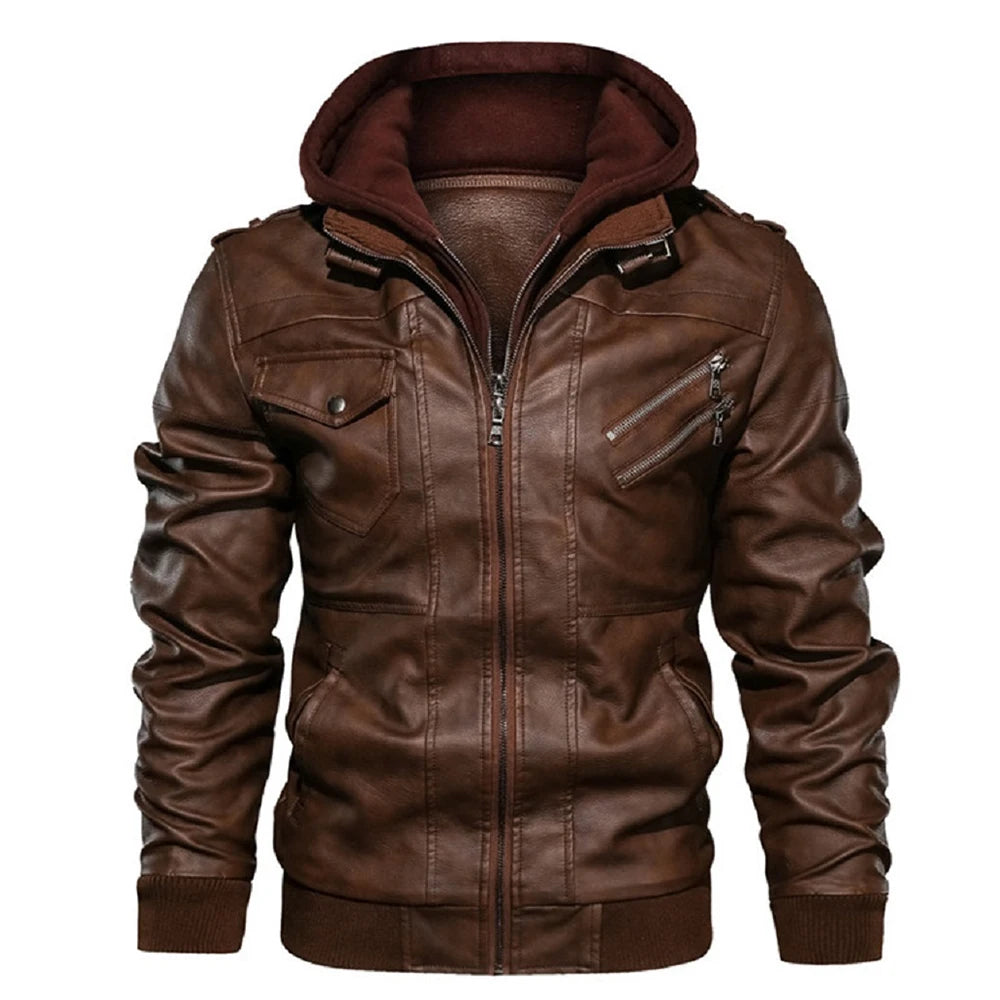 Men’s PU Biker Jacket