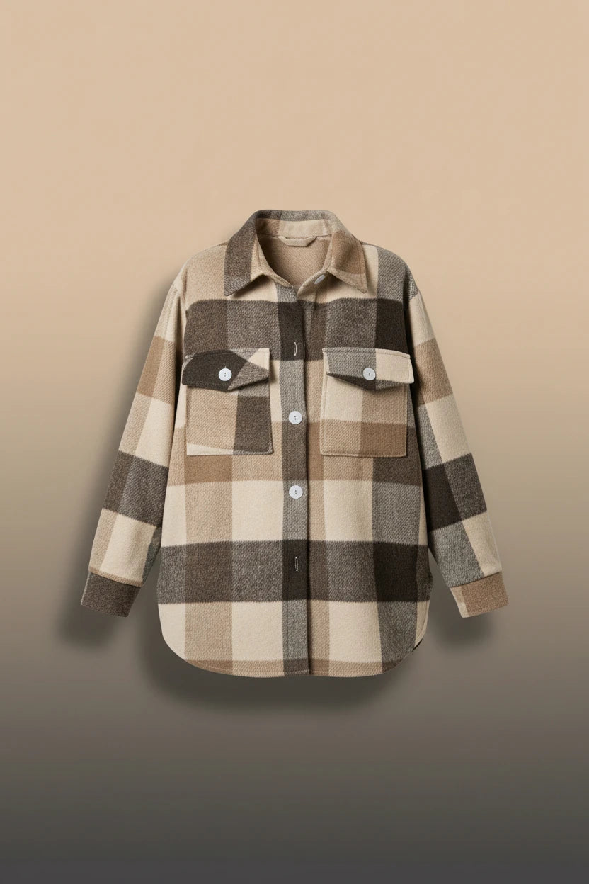 Women’s Plus Size Plaid Flannel Shirt