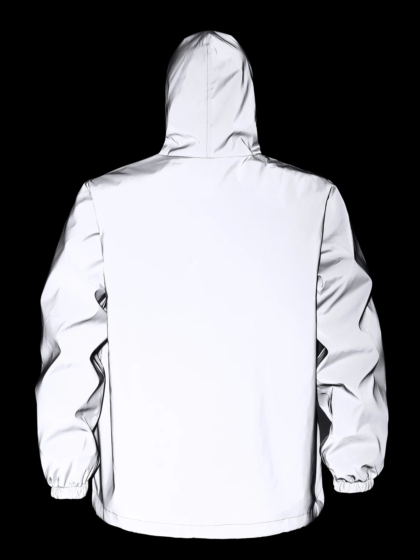 Reflective Hooded Windbreaker Jacket