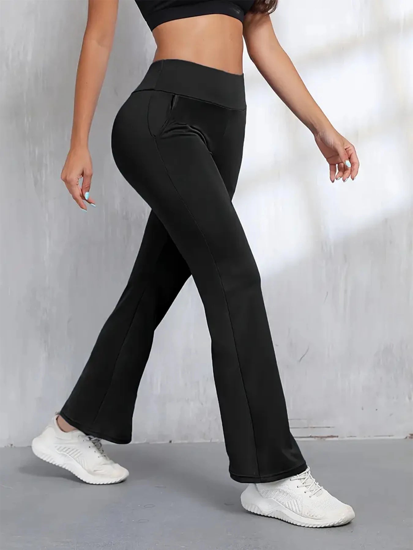 Slim High-Waist Pants