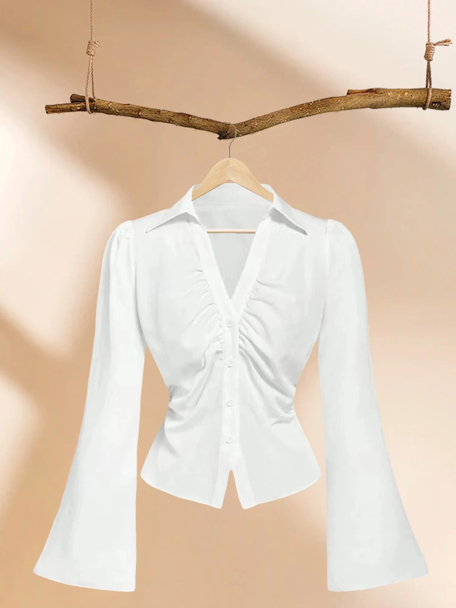 Ruffle Sleeve Blouse