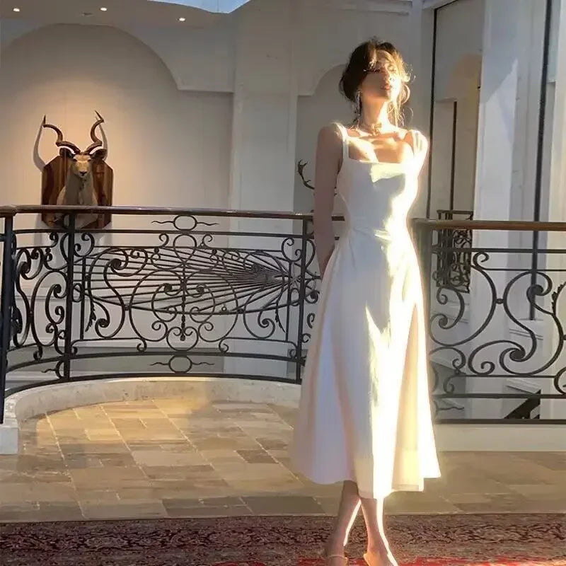 Square Collar Tank Dress