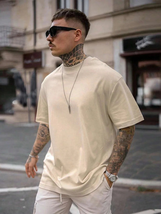 Men’s Cotton Solid T-Shirt