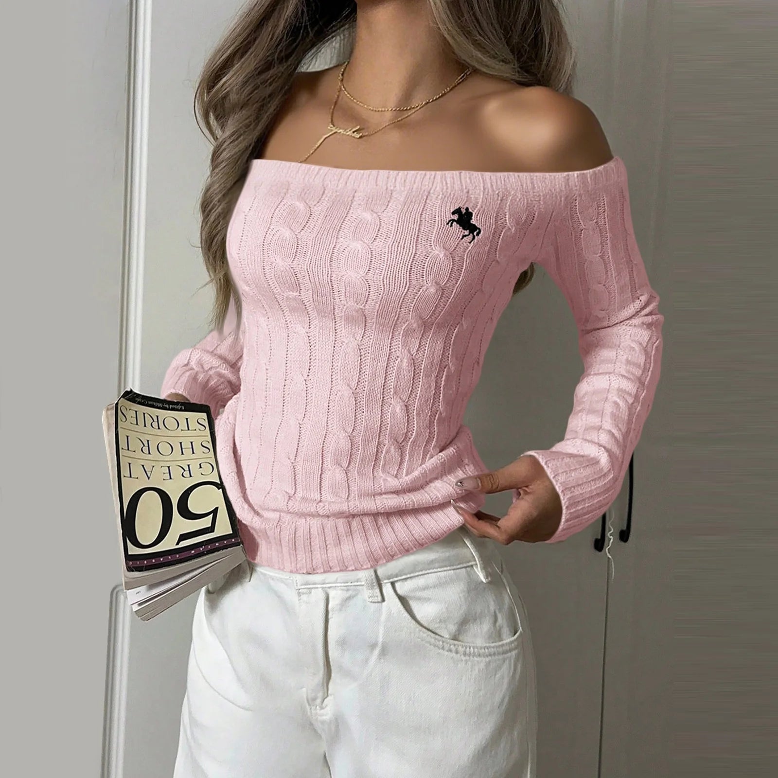 Off Shoulder Sweater