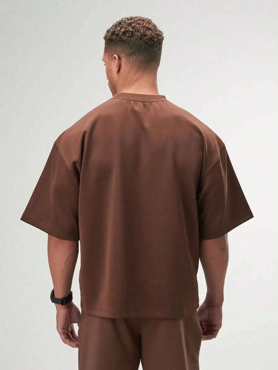 Men Oversized Box Fit Streetwear T Shirt