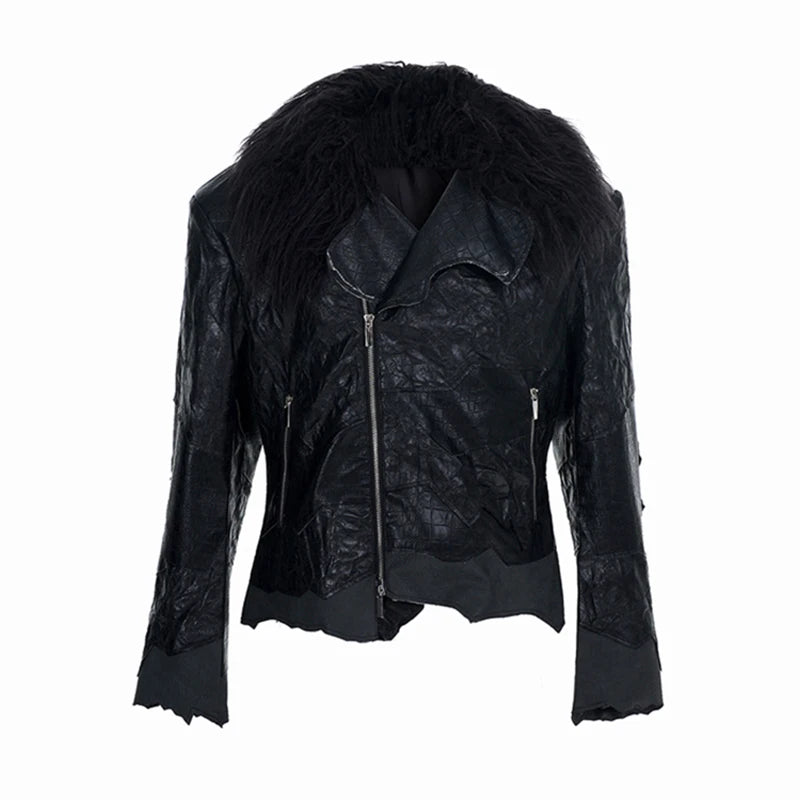 Men’s Fur Leather Jacket