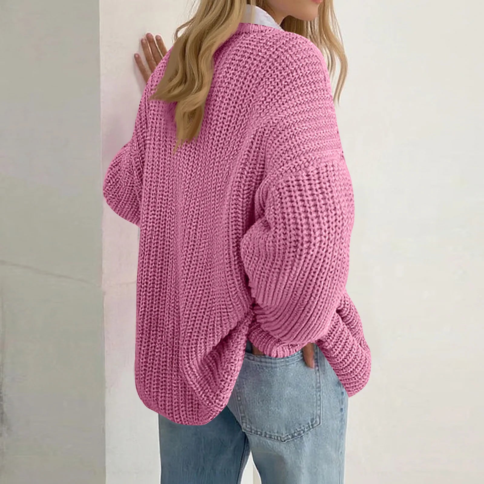 Hollow Out Wool Knit Pullover