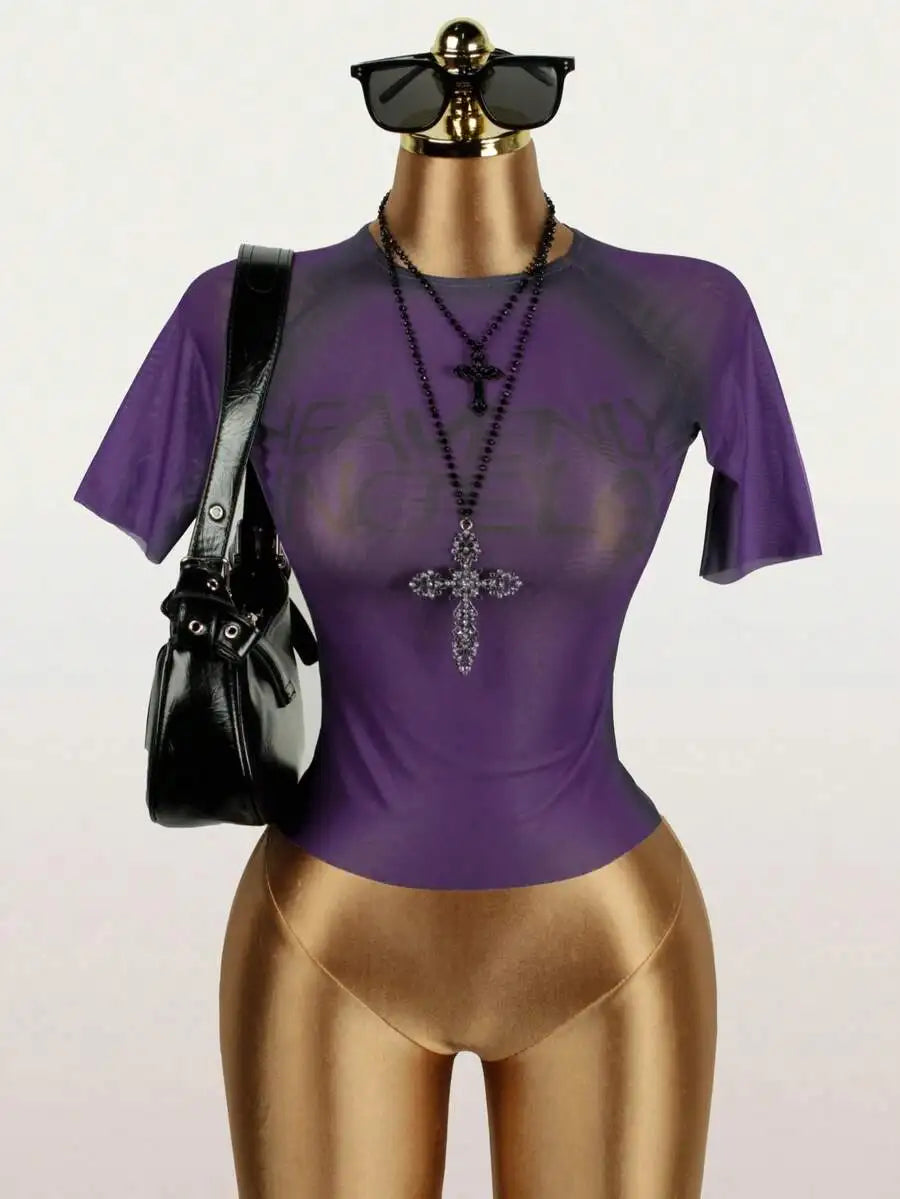 Women's Mesh Graphic Tee