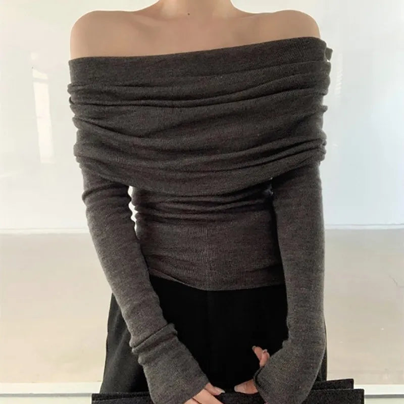 Off-Shoulder Sweater