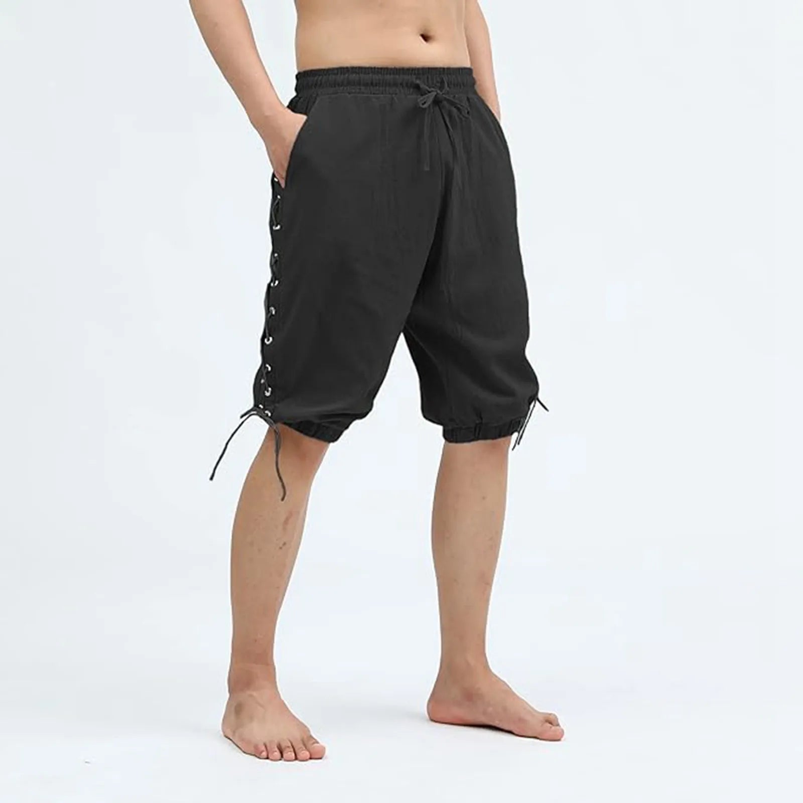 Men's Elastic Waist Shorts