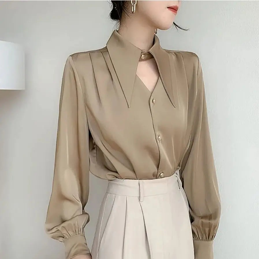 Satin Office Blouse