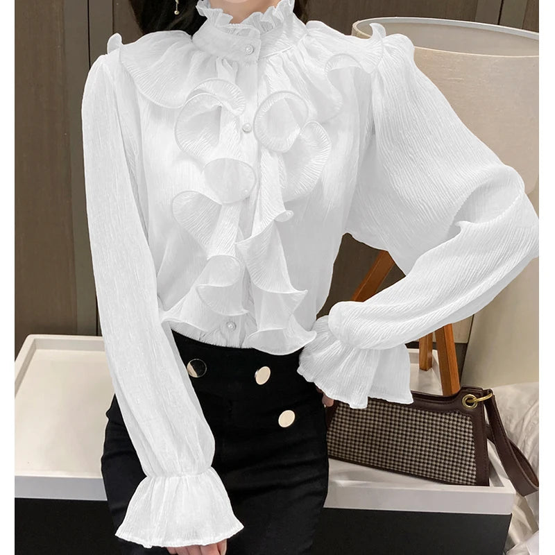 Ruffle Lace Blouse
