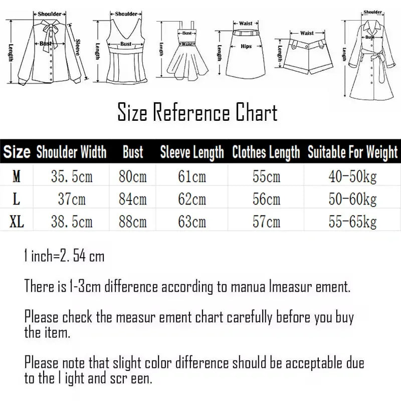 Size guide for Mock Layered T-Shirt