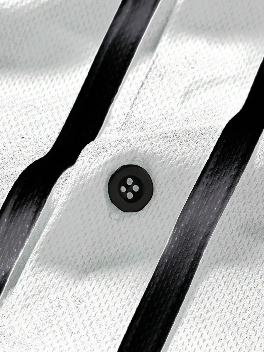 Men's LA Contrast Trim Baseball Shirt