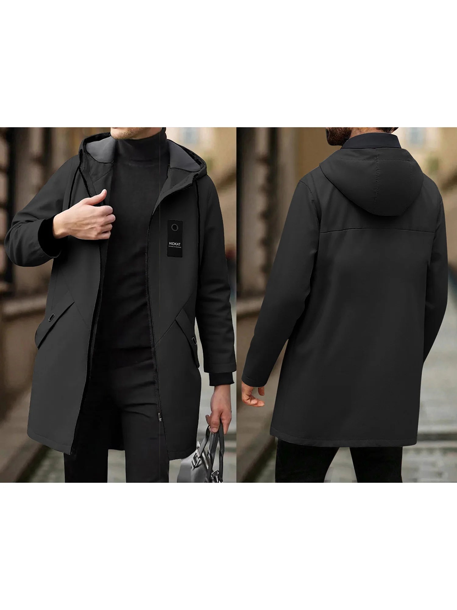 Men's Double-Breasted Trench