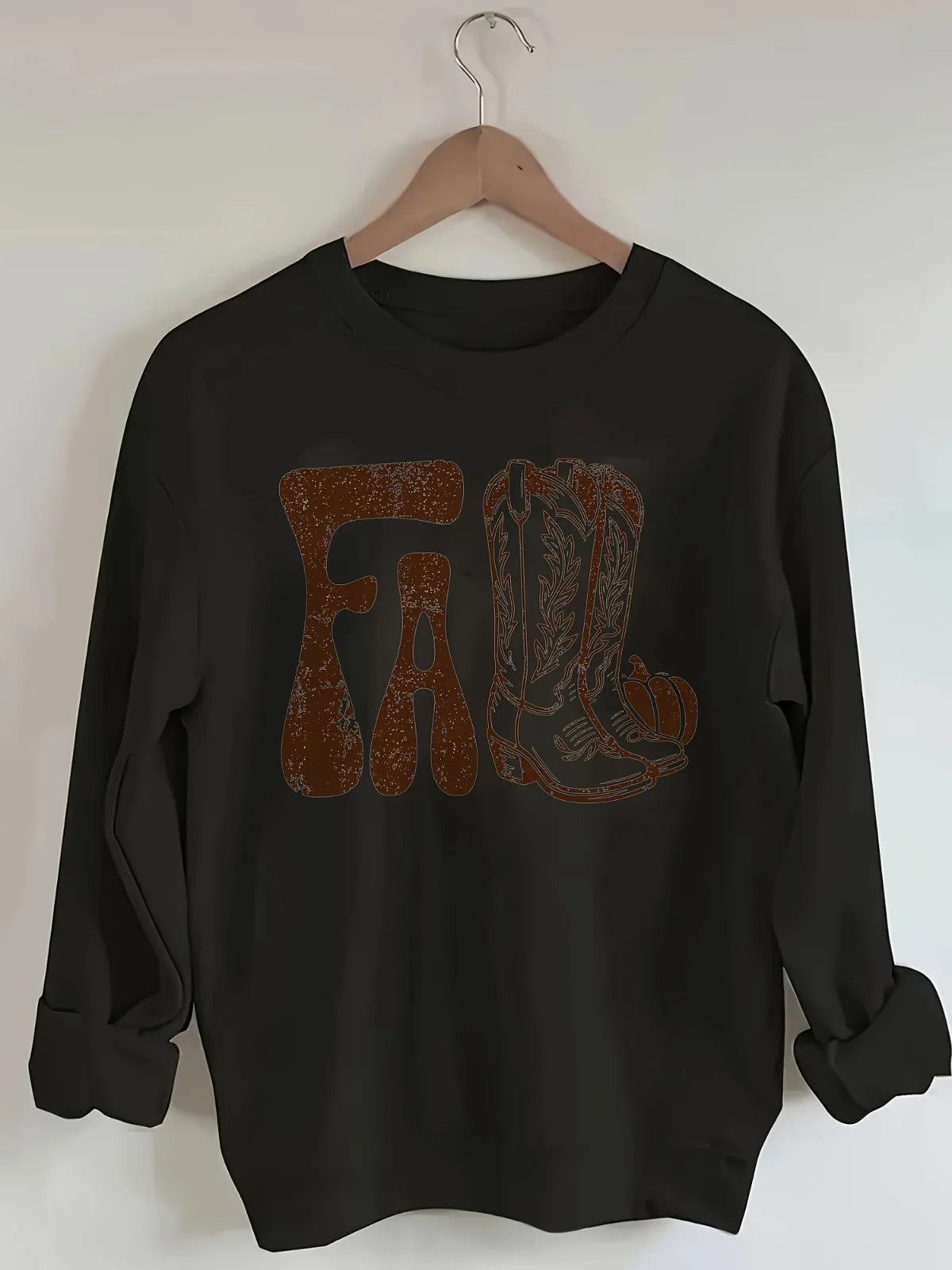 Cowboy Letter Print Hoodie