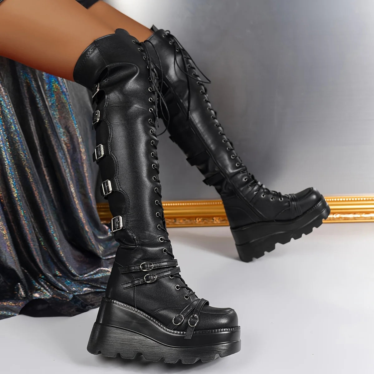 Punk Thigh Boots