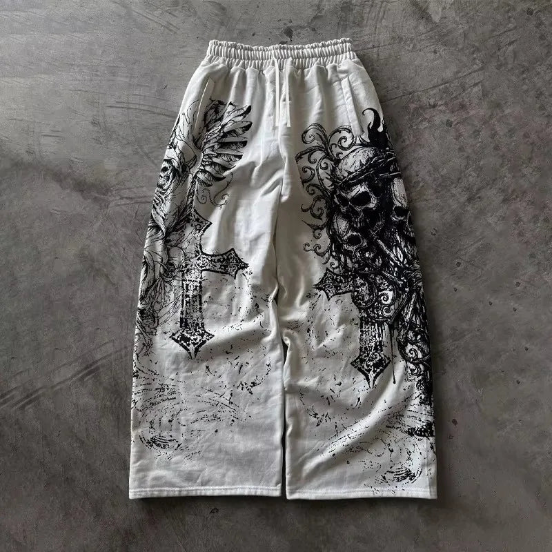 Y2K Gothic Oversized Streetwear Pants